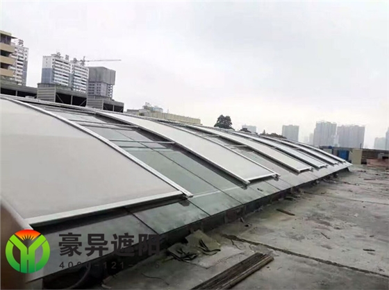 玻璃頂建筑遮陽,豪異電動遮陽簾廠家,4000-121-696