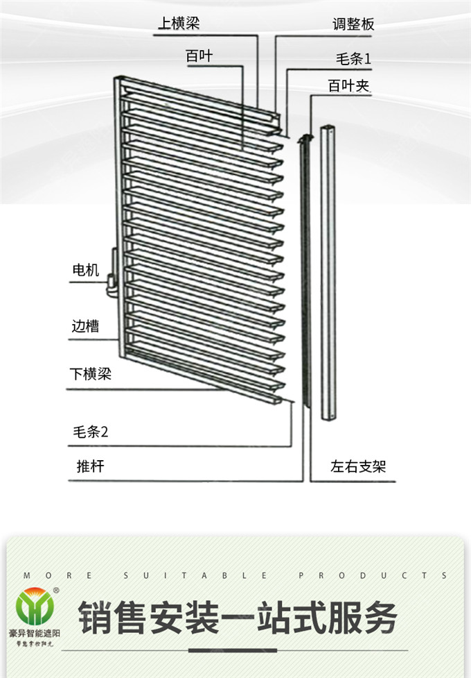 電動(dòng)消防百葉窗,豪異遮陽(yáng)源頭廠家